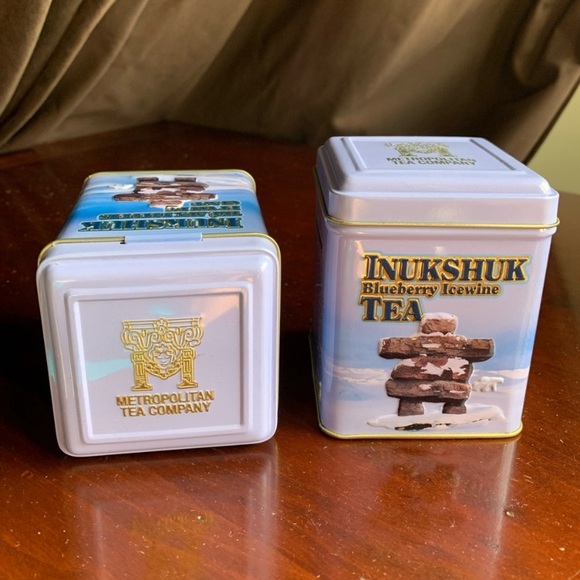 Lot of Two Metal Inukshuk Tea Tins - Picture 2 of 10